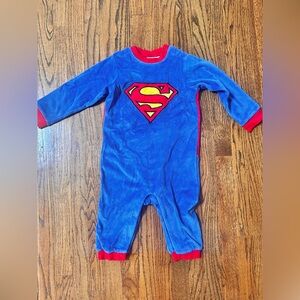 H&M Red and Blue Superman Baby Onesie